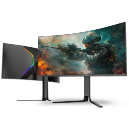34" Curved Gaming Monitor, UltraWide HDR, 200Hz QHD - Black