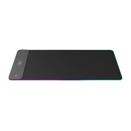 موس پد RGB با شارژر بی سیم 15 واتی - مشکی - برند پرودو گیمینگ Porodo gaming