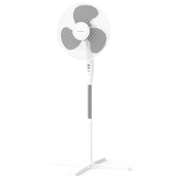 16" Stand Fan with 110° Auto Oscillation, 3×Speed Levels - White