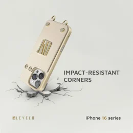 کیف چرمی SERENA برای آیفون 16 PRO MAX - بژ - برند لِوِلو Levelo