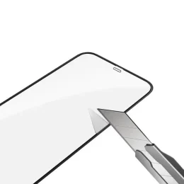 محافظ صفحه نمایش شیشه ای HD سیلیکونی سه بعدی سبز برای iPhone 12 PRO MAX 6.7 اینچی - برند گرین لاین Green lion