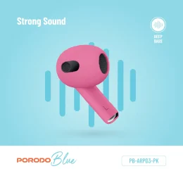 BLUE AIRPODS 3- PINK - برند پرودو Porodo