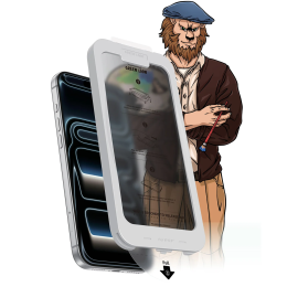 Picasso 3D iPhone 18 Pro Privacy Glass - Anti-Scratch Screen Protector, Black