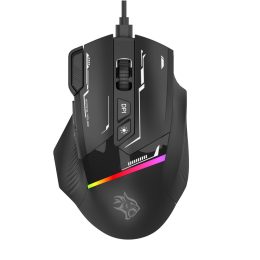 Gaming Mouse PDX321 - 8D RGB, 7200 DPI, Black