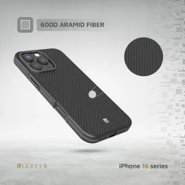 قاب OX CARBON FOR IPHONE 16 PRO MAX - BLACK - برند لِوِلو Levelo