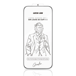 SIR Louis 3D Curved iPhone 18 Pro Screen Protector, Anti Fingerprint & Anti Scratch - Clear