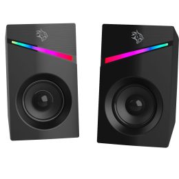 Gaming Stereo Speakers PDX543-BK - RGB Lighting, Black