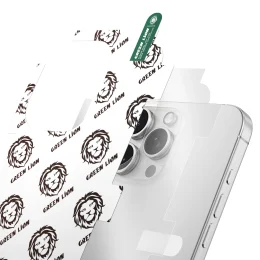 4 در 1 DEFENDER PACK IPHONE 16 PRO MAX - CLEAR - برند گرین لاین Green lion