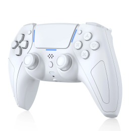 Striker Gaming Controller, 6-Axis Motion Sensor, Compatible with PC, PS5, Android, iOS - White