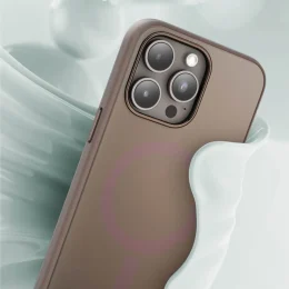 GREEN LION DUO LIQUID SILICON CASE FOR IPHONE 15 PROMAX - BROWN