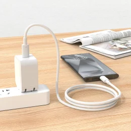 کابل PVC TYPE-C TO C 1.2M - سفید - برند پرودو Porodo
