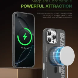 ULTRA MAGSAFE FOR IP16PRO - BLACK TITANIUM - برند گرین لاین Green lion