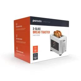 توستر 850 واتی دیجیتال پاپ 2 تکه LIFESTYLE - نقره ای - برند پرودو Porodo