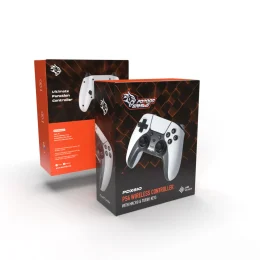 کنترلر PS4 GAMEPAD 600MAH - سفید/مشکی - برند پرودو گیمینگ Porodo gaming