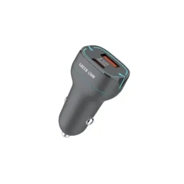 شارژر فندکی دو پورت گرین لاین مدل GN38WPCTCCCBK