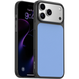 Ultra-Thin MagSafe iPhone 18 Pro/17 Pro Case, Metal Buttons, Anti-Slip Texture - Blue
