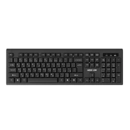 کیبورد و ماوس ترکیبی بی سیم GKM-200 - مشکی - برند گرین لاین Green lion