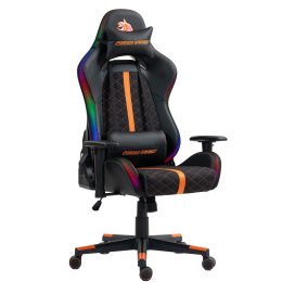 Gaming Chair PDXLK2513BKOG - Ergonomic RGB, Built-In Speakers, Black