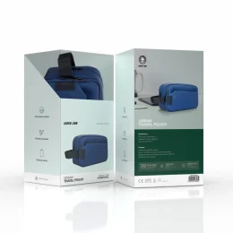 GREEN LION   URBAN TRAVEL POUCH  - BLUE