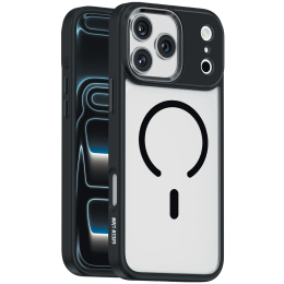 Titan MagSafe iPhone 18/17 Pro Max Case - Metal Buttons, Black