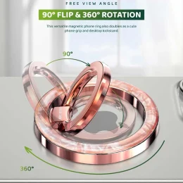 GREEN LION MAGNETIC RING STAND - RADIANT ROSE GOLD