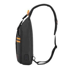 کیسه PU SLING مقاوم در برابر آب با پورت USB-C - مشکی - برند پرودو گیمینگ Porodo gaming