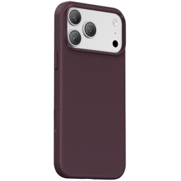 Leather iPhone 18 Pro Max MagSafe Case, Eco-Leather - Burgundy
