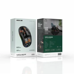 ماوس لاک پشت بی سیم 2400DP - مشکی - برند گرین لاین Green lion