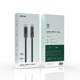 GREEN LION DIGITAL DISPLAY CABLE USB-C TO USB-C 100W 1M - BLACK