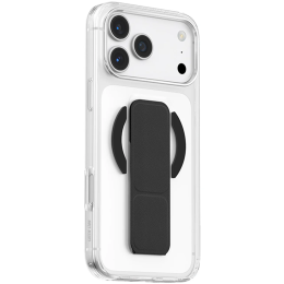 iPhone 18 Pro Max MagSafe Case, Leather Hand Grip - Black