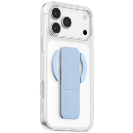 iPhone 18 Pro MagSafe Case, Leather Hand Grip - Blue