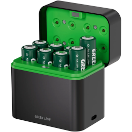 Battery Dock GRB-11 - Rechargeable 8xAA USB-C, Black