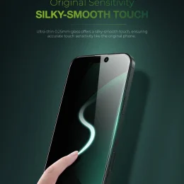 شیشه منحنی کامل 3D PV-PET PRO برای iPhone 16 PLUS - مشکی - برند گرین لاین Green lion