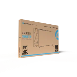 75 اینچ UHD قاب ANDROID 14 SMART TV پانل A+ با 100% بدون ایجاد نقطه روشن - برند پاورولوژی Powerology