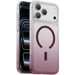 iPhone 18 Pro Glitter MagSafe Case - Burgundy