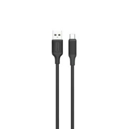 کابل PVC USB-A به USB-C 3M - مشکی - برند گرین لاین Green lion