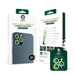 حلقه لنز دوربین درخشان GREEN NIGHT GLOW برای IPHONE 12 / 12 PRO (6.1 اینچ) - سبز - برند گرین لاین Green lion