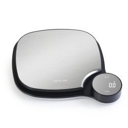 Digital Kitchen Scale, 5 kg/11 lbs Max Capacity, Mutli-Unit Support - Silver