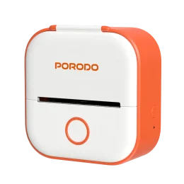 چاپگر لیبل مینی سبک زندگی - سفید/نارنجی - برند پرودو Porodo