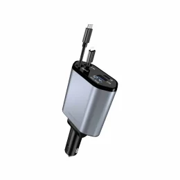 GREEN LION 100W 4IN1 CAR CHARGER - GRAY