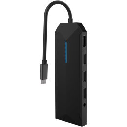 USB-C Hub PDX526 - 9-in-1, 100W PD, 4K HDMI, Black