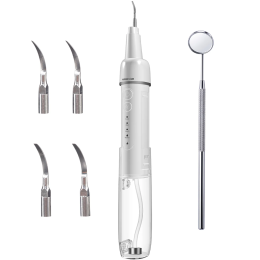 ULTRASONIC Tooth Cleaner, 3×Cleaning Modes, 80ml Capacity - White