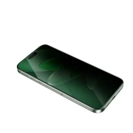 شیشه حریم خصوصی سه بعدی پیکاسو با سینی تراز IPHONE 16PRO - مشکی - برند گرین لاین Green lion