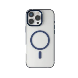 CLAIRE با قاب سپر آلومینیومی برای iPhone 16 PRO - BLUE - برند لِوِلو Levelo