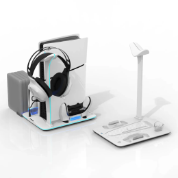 Cooling Station PDX118 - Headphone Stand & Controller Charger, White