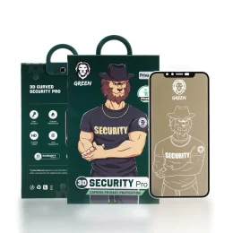 محافظ صفحه GREEN 3D SECURITY PRO PRIVACY GLASS برای iPhone 12 PRO MAX 6.7 اینچ - B - برند گرین لاین Green lion