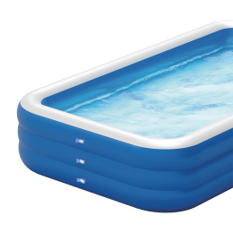 3-Ring Inflatable Swimming Pool 665L (1.5m x 1.15m) - Blue