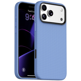 Florenza Woven Fabric MagSafe Case for iPhone 18 Pro Max/17 Pro Max 2600GS Drop Protection - Glacier