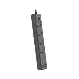 پریز برق 4 USB - A & 2 TYPE - C PORT 2 METER 2500W - GRY - برند گرین لاین Green lion