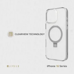 VERONA CASE برای iPhone 16 PRO - CLEAR - برند لِوِلو Levelo